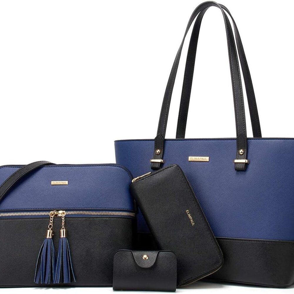 Women Fashion Handbags Wallet Tote Bag Shoulder Bag Top Handle Satchel Purse Set